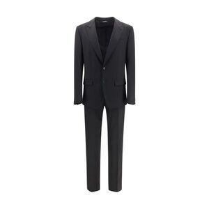 Dolce & Gabbana Black Wool Oves Aries Two-Piece Men's Suit
